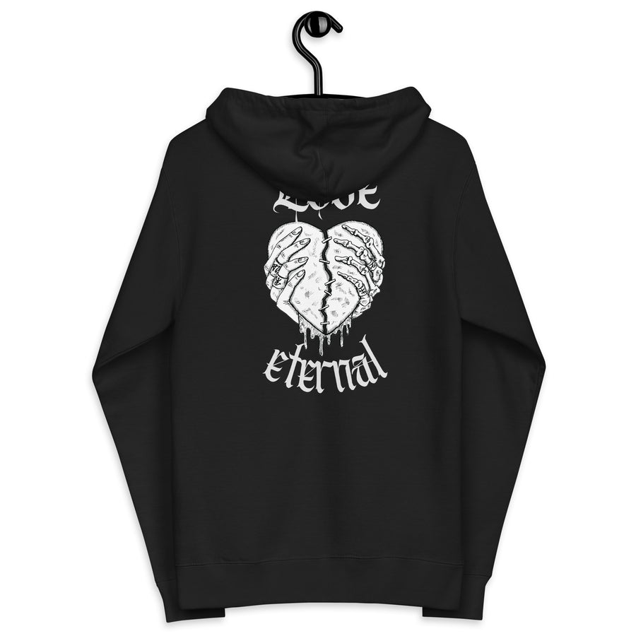 Unisex fleece zip up hoodie